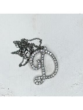 532u. D Monogram Initial Necklace